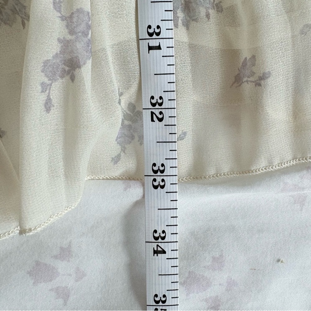 Ganni Floral Pleated Georgette Mini Dress - Picture 12 of 12